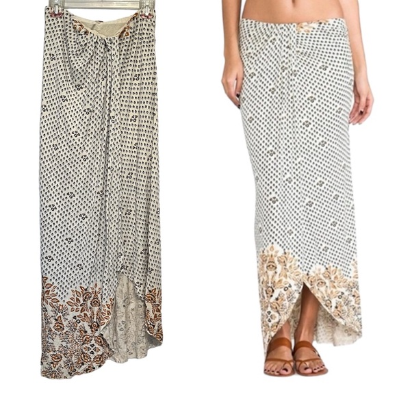 Free People Dresses & Skirts - Free People Column Skirt in Antique Combo